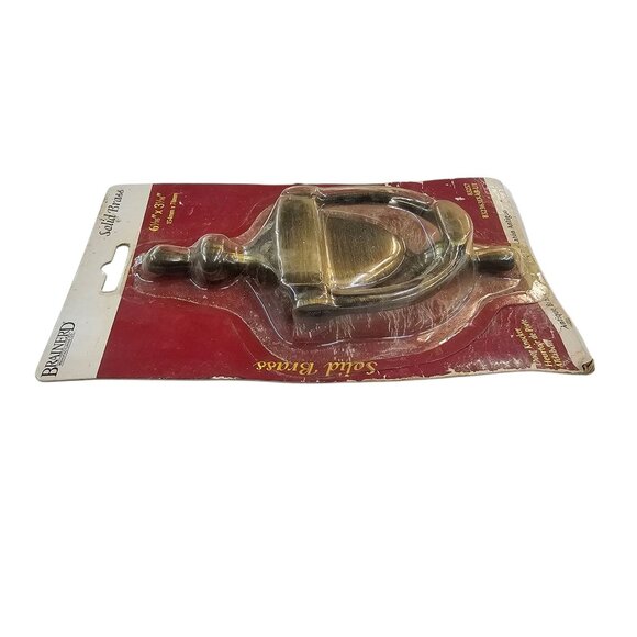 Brainerd Door Knocker Solid Antique Brass 6 1/16" x 3 1/16" NOS Part # 83257 - Picture 8 of 10